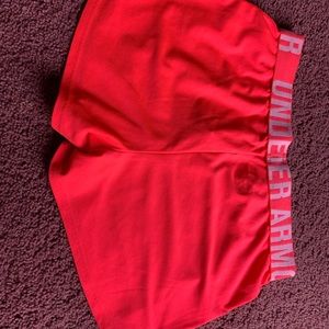 Coral Under Armour Shorts